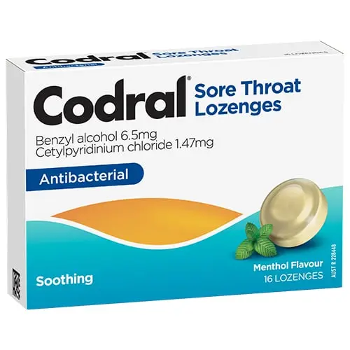 Codral Menthol 16 Lozenges