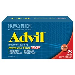 Advil 12 Hour Relieves Pain Fast 96 Tablets