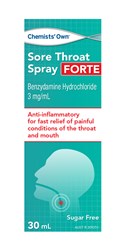 CHEMIST OWN CO STHROAT SPRY 30ML